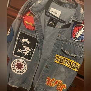 Rock & Roll Embellished Jean Jacket.
